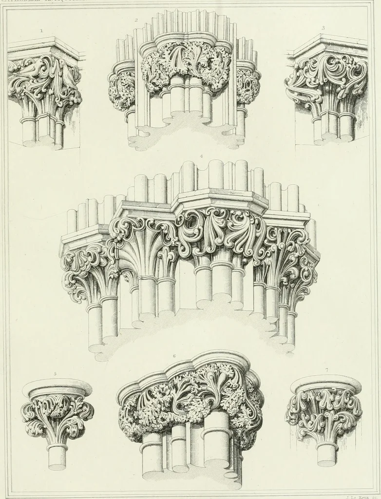 An illustration from The history and antiquities of the cathedral church of Wells: illustrated by a series of engravings, of views, elevations, plans, and details of the architecture of that edifice; including biographical anecdotes of the bishops of the see of Bath and Wells, 1824, leaf 146