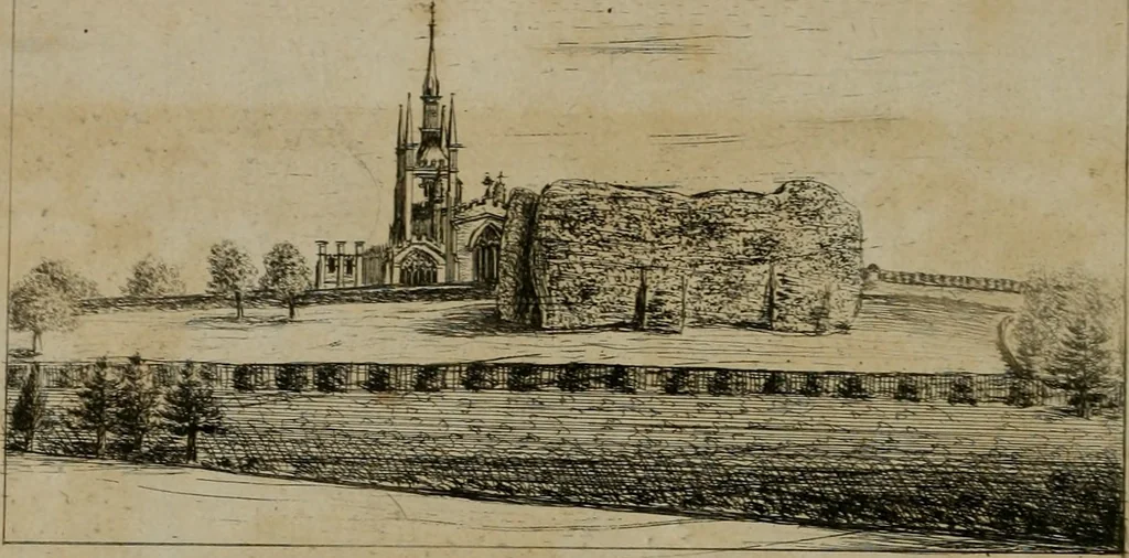 An illustration from Supplement to the antiquities of England and Wales, 1777, leaf 137