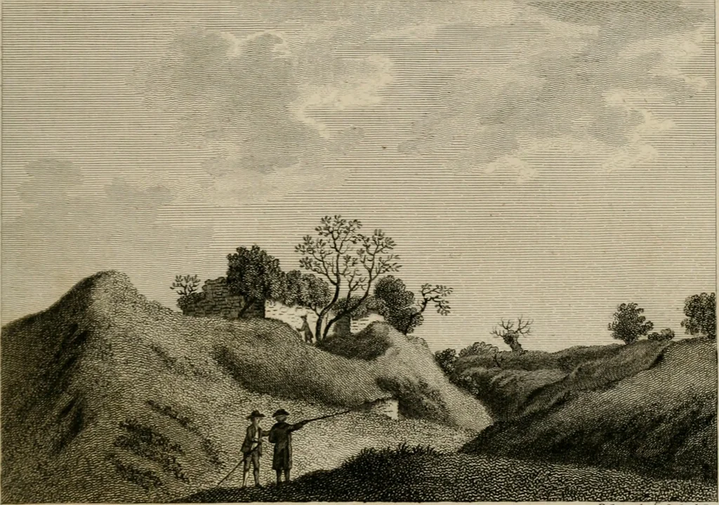 An illustration from Supplement to the antiquities of England and Wales, 1777, leaf 182