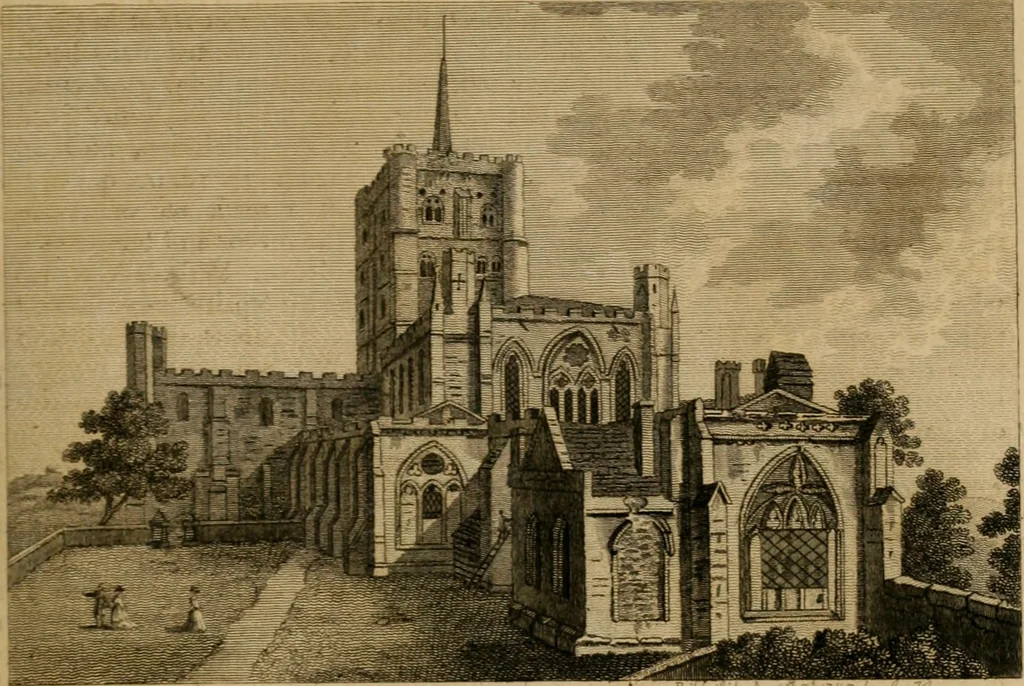 An illustration from Supplement to the antiquities of England and Wales, 1777, leaf 208