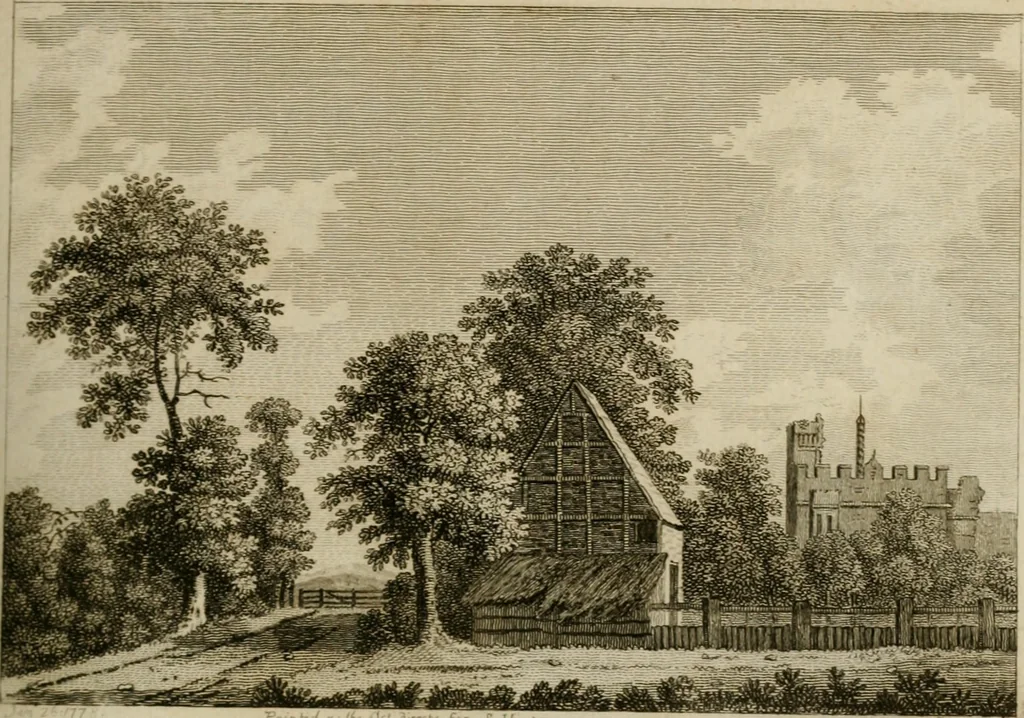 An illustration from Supplement to the antiquities of England and Wales, 1777, leaf 216