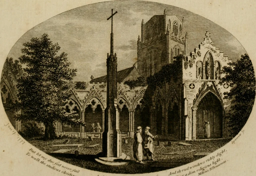 An illustration from Supplement to the antiquities of England and Wales, 1777, leaf 8