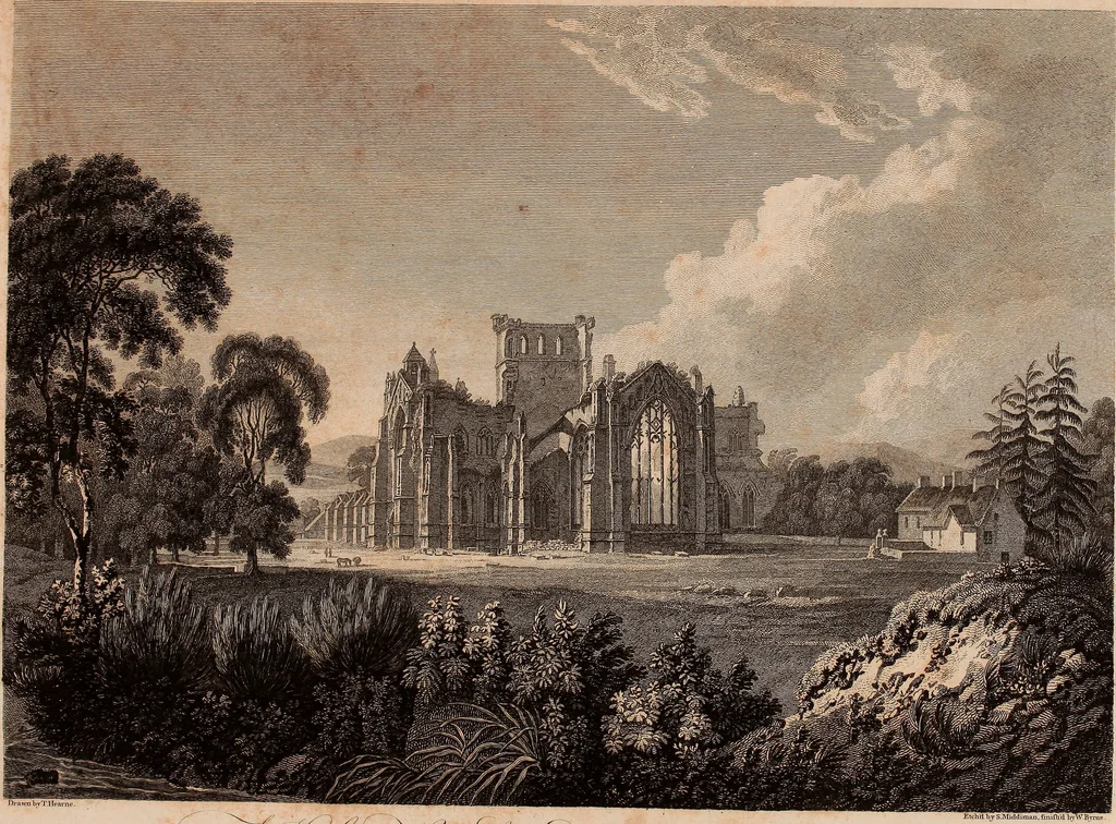 An illustration from Antiquities of Great Britain, : illustrated in views of monasteries, castles, and churches, now existing., 1807, leaf 106