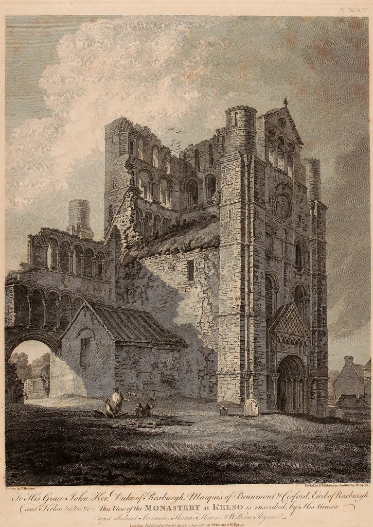 An illustration from Antiquities of Great Britain, : illustrated in views of monasteries, castles, and churches, now existing., 1807, leaf 122