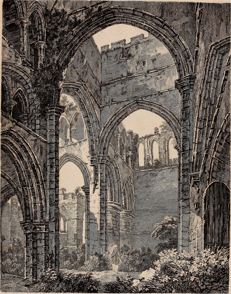 An illustration from Antiquities of Great Britain, : illustrated in views of monasteries, castles, and churches, now existing., 1807, leaf 128