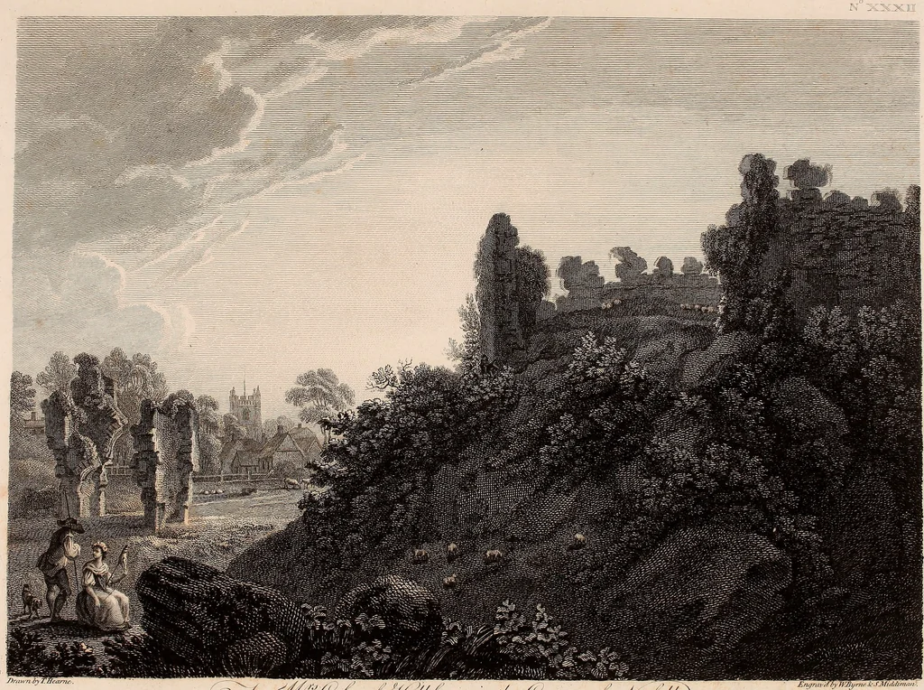 An illustration from Antiquities of Great Britain, : illustrated in views of monasteries, castles, and churches, now existing., 1807, leaf 156