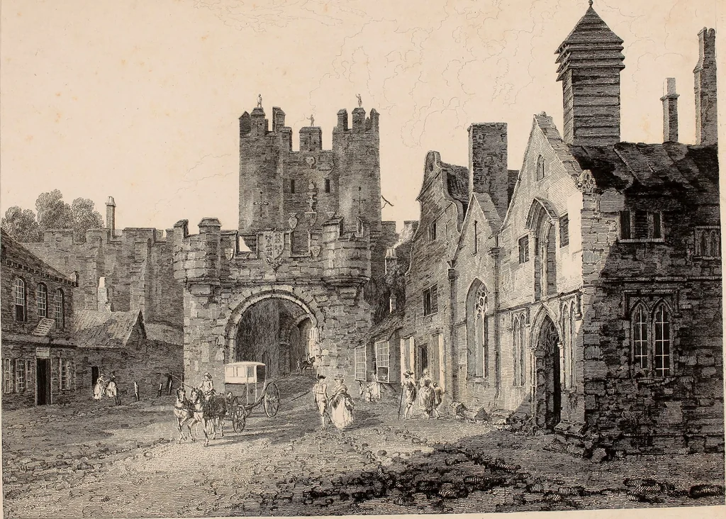 An illustration from Antiquities of Great Britain, : illustrated in views of monasteries, castles, and churches, now existing., 1807, leaf 162