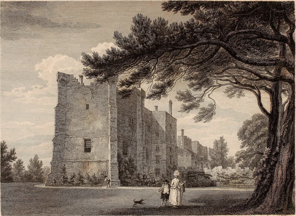 An illustration from Antiquities of Great Britain, : illustrated in views of monasteries, castles, and churches, now existing., 1807, leaf 166