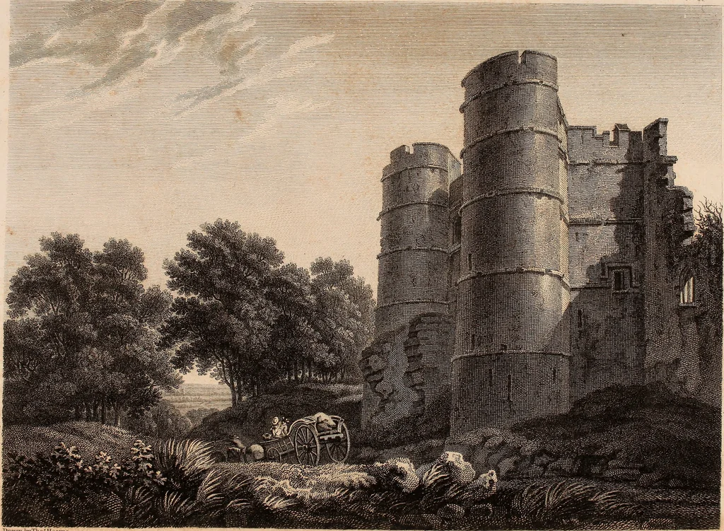 An illustration from Antiquities of Great Britain, : illustrated in views of monasteries, castles, and churches, now existing., 1807, leaf 20