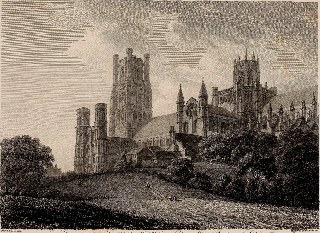 An illustration from Antiquities of Great Britain, : illustrated in views of monasteries, castles, and churches, now existing., 1807, leaf 204