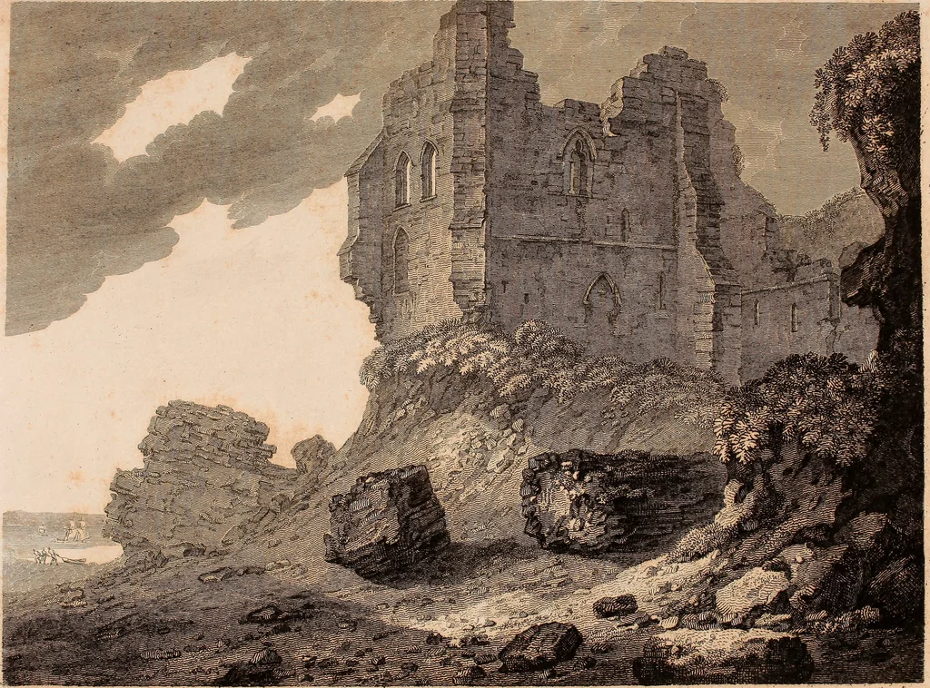 An illustration from Antiquities of Great Britain, : illustrated in views of monasteries, castles, and churches, now existing., 1807, leaf 212