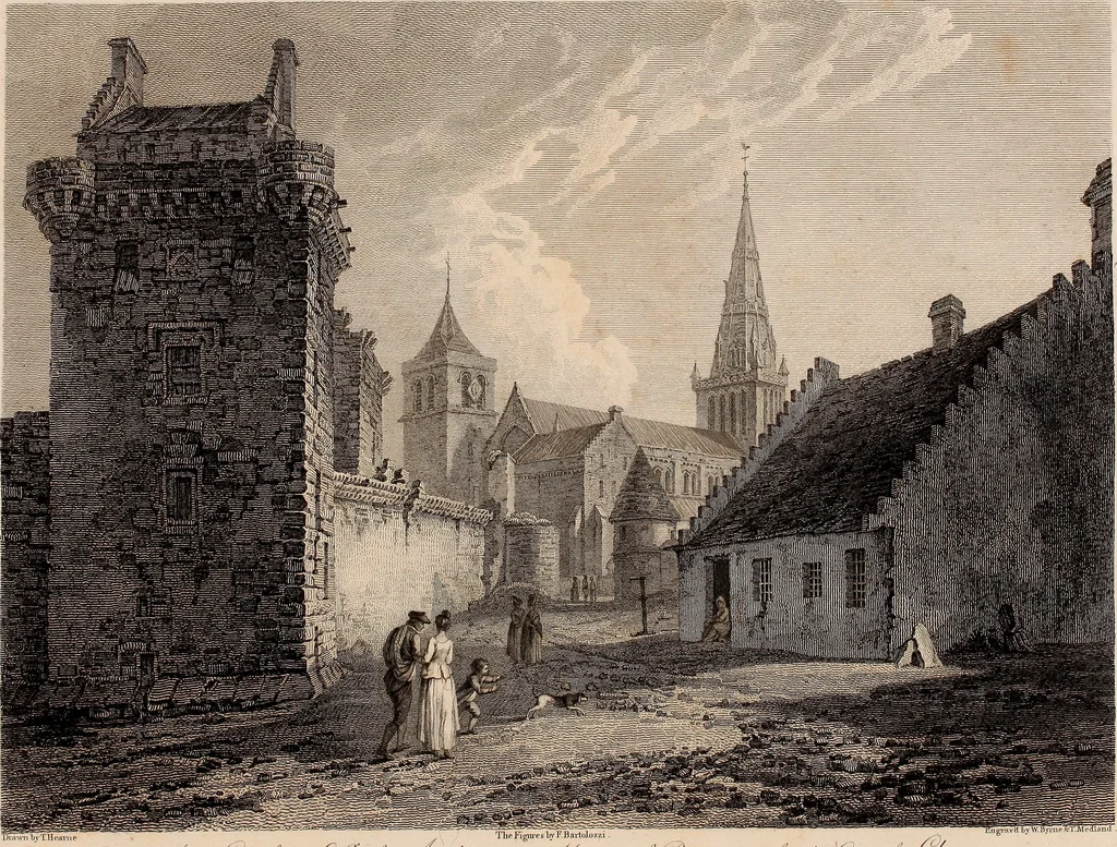 An illustration from Antiquities of Great Britain, : illustrated in views of monasteries, castles, and churches, now existing., 1807, leaf 216