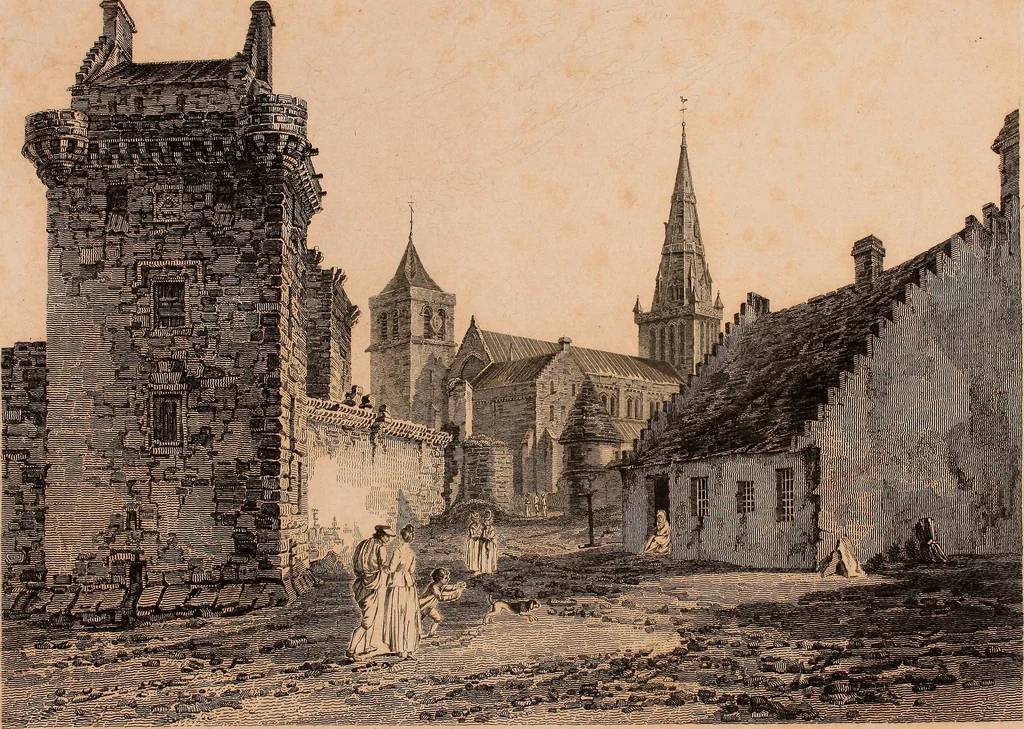 An illustration from Antiquities of Great Britain, : illustrated in views of monasteries, castles, and churches, now existing., 1807, leaf 218
