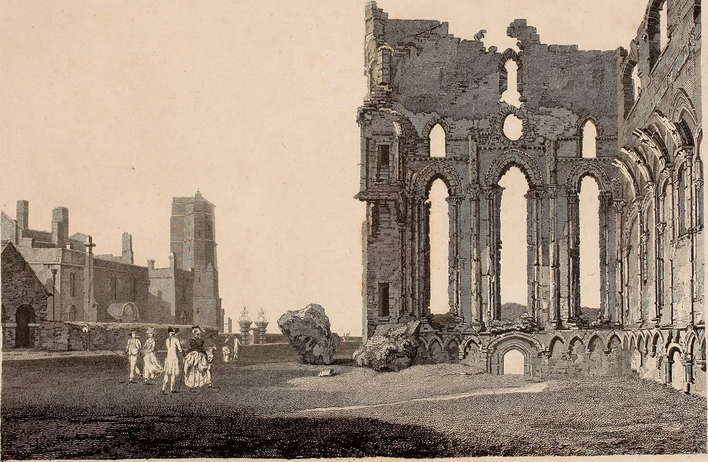 An illustration from Antiquities of Great Britain, : illustrated in views of monasteries, castles, and churches, now existing., 1807, leaf 244