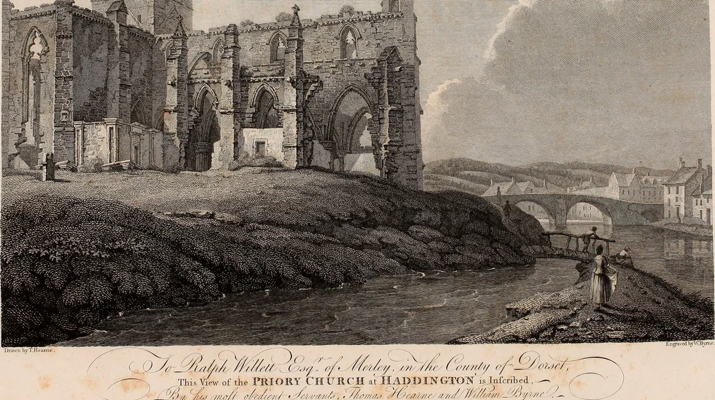 An illustration from Antiquities of Great Britain, : illustrated in views of monasteries, castles, and churches, now existing., 1807, leaf 252