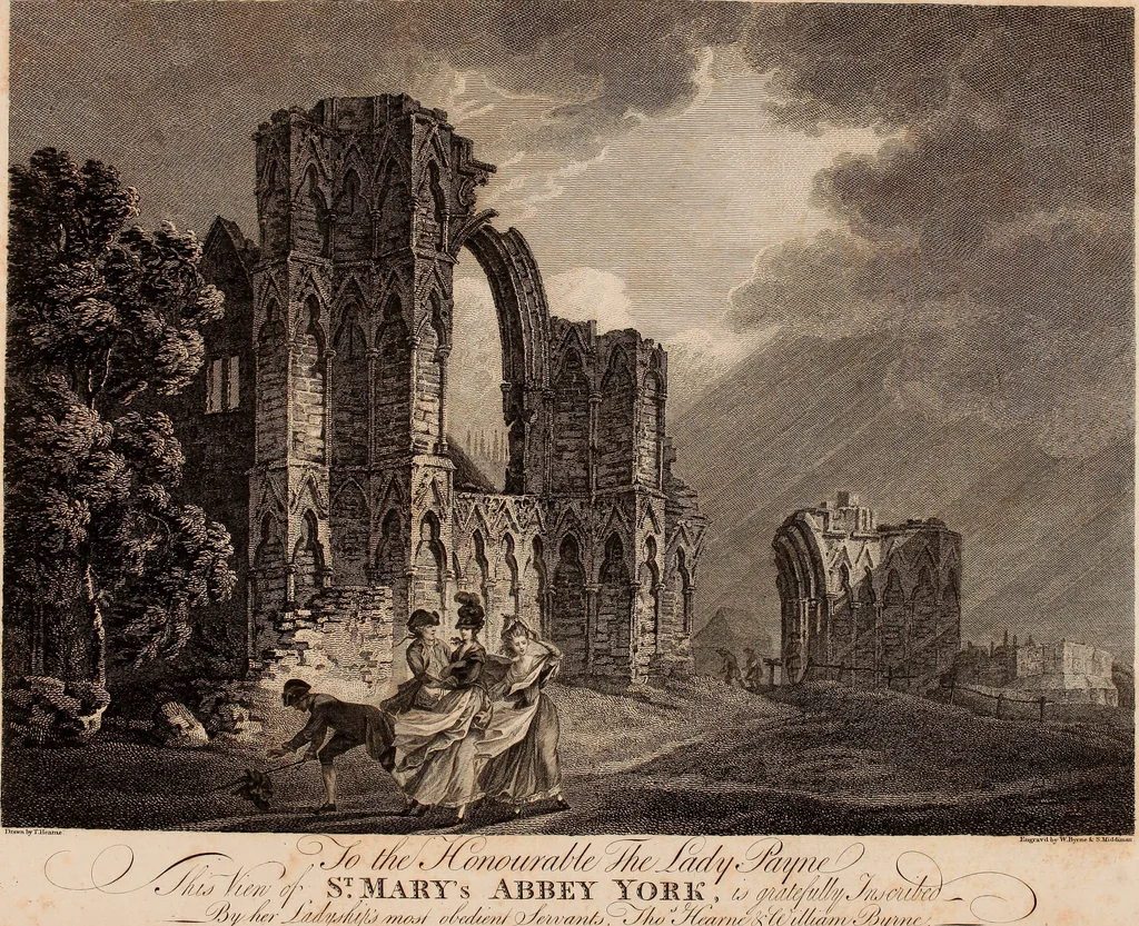 An illustration from Antiquities of Great Britain, : illustrated in views of monasteries, castles, and churches, now existing., 1807, leaf 32