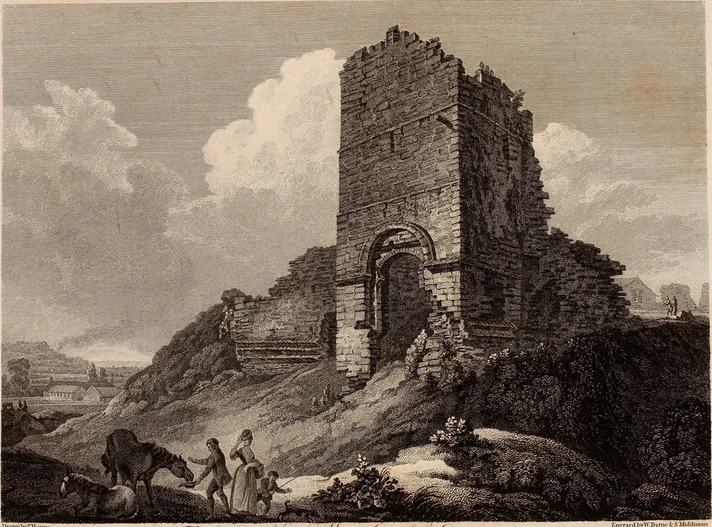 An illustration from Antiquities of Great Britain, : illustrated in views of monasteries, castles, and churches, now existing., 1807, leaf 40
