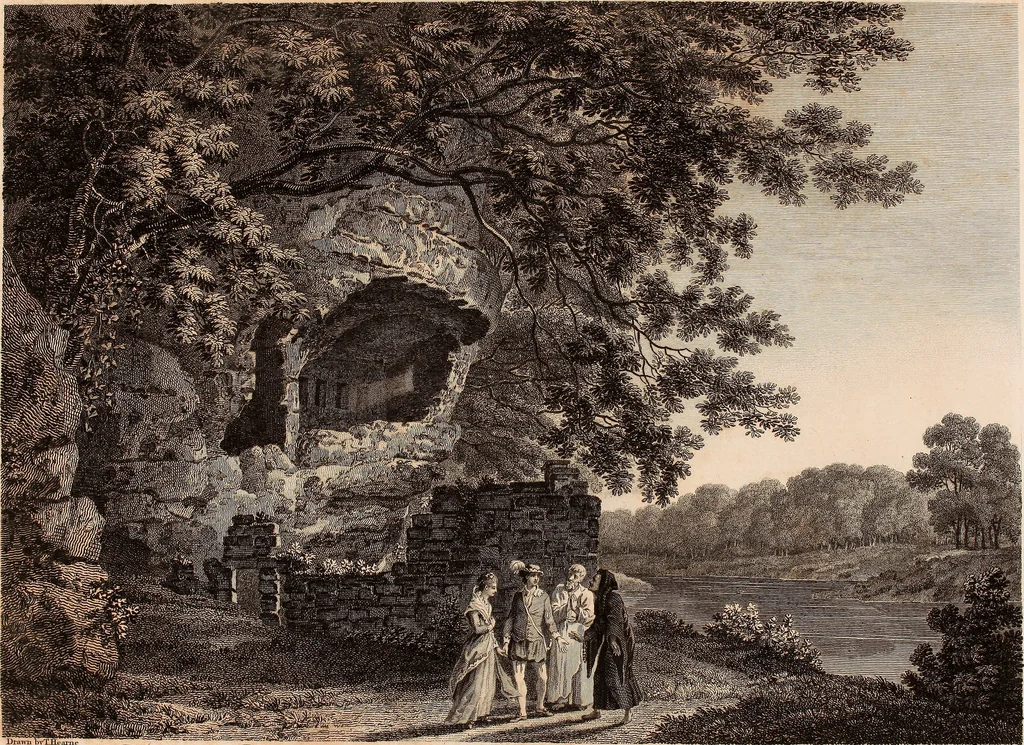 An illustration from Antiquities of Great Britain, : illustrated in views of monasteries, castles, and churches, now existing., 1807, leaf 48