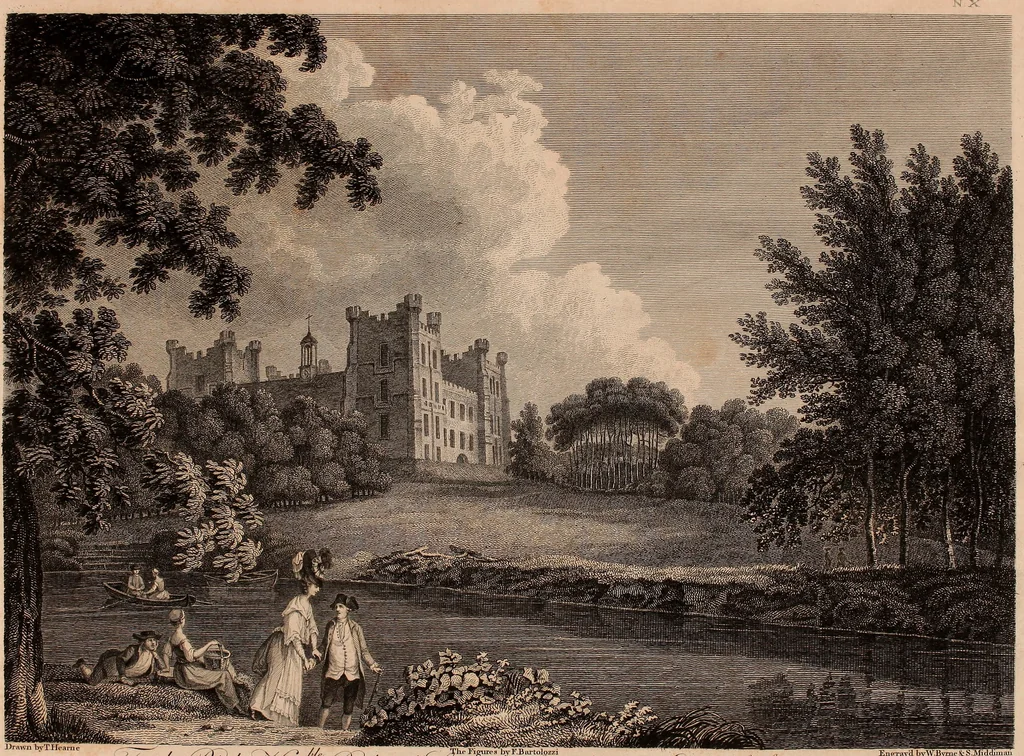 An illustration from Antiquities of Great Britain, : illustrated in views of monasteries, castles, and churches, now existing., 1807, leaf 52