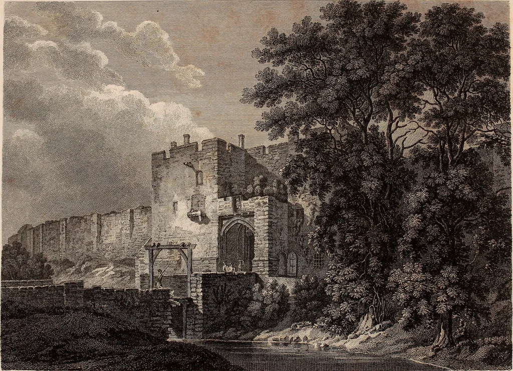 An illustration from Antiquities of Great Britain, : illustrated in views of monasteries, castles, and churches, now existing., 1807, leaf 56