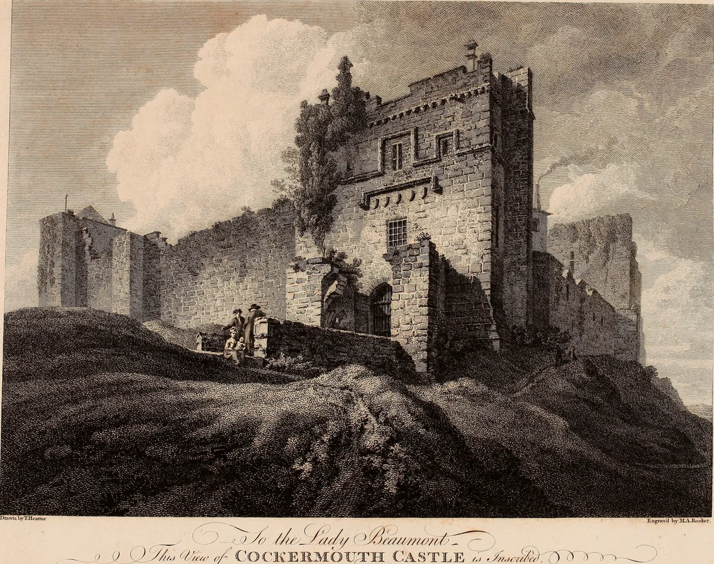 An illustration from Antiquities of Great Britain, : illustrated in views of monasteries, castles, and churches, now existing., 1807, leaf 60