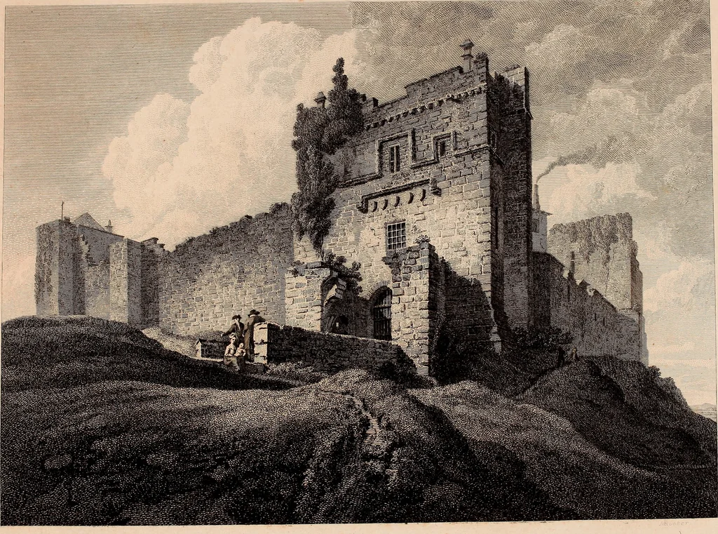 An illustration from Antiquities of Great Britain, : illustrated in views of monasteries, castles, and churches, now existing., 1807, leaf 62