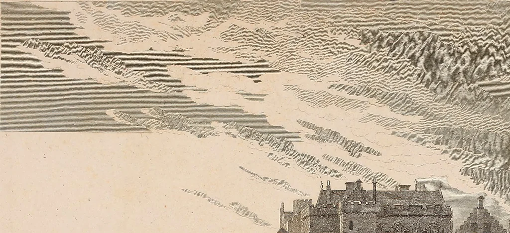 An illustration from Antiquities of Great Britain, : illustrated in views of monasteries, castles, and churches, now existing., 1807, leaf 80