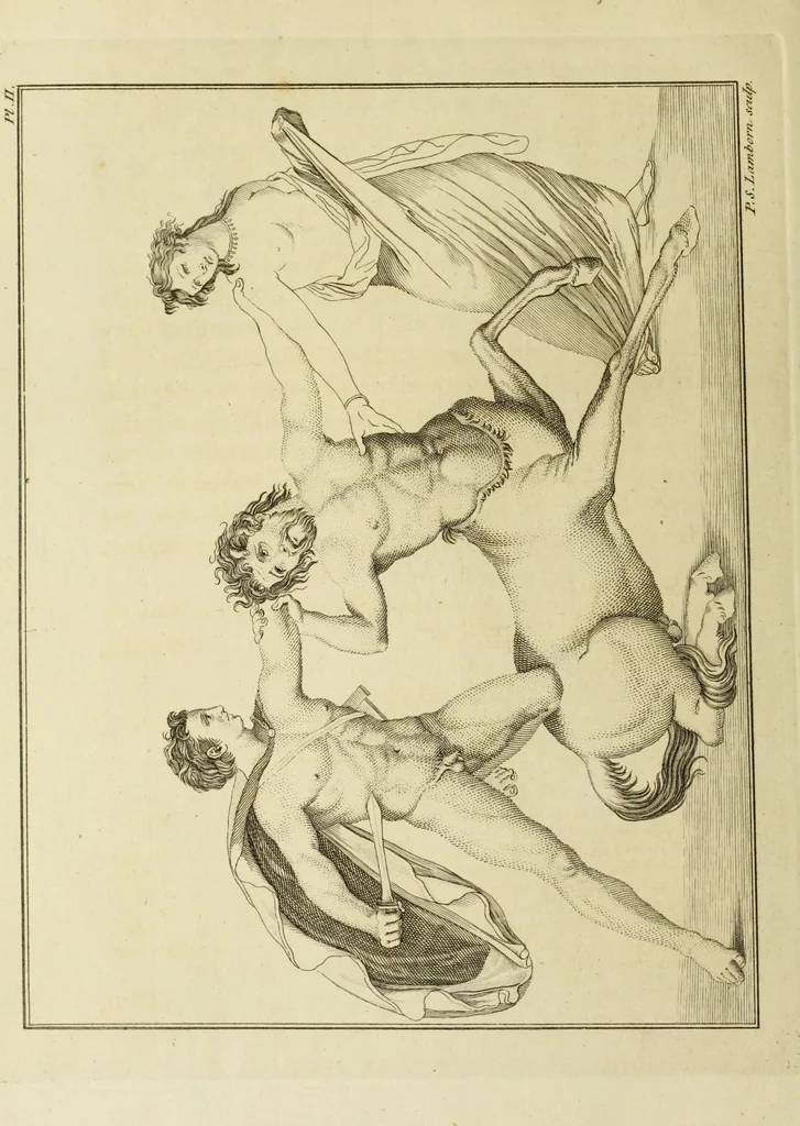 An illustration from The antiquities of Herculaneum, 1773, leaf 105