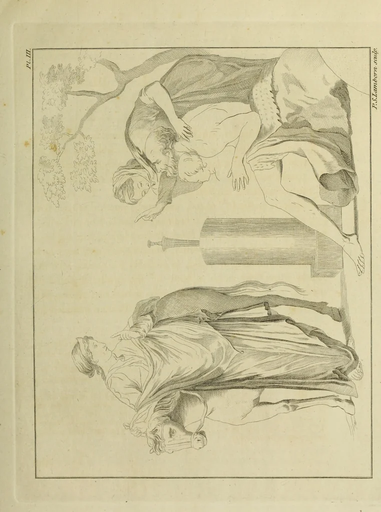 An illustration from The antiquities of Herculaneum, 1773, leaf 110
