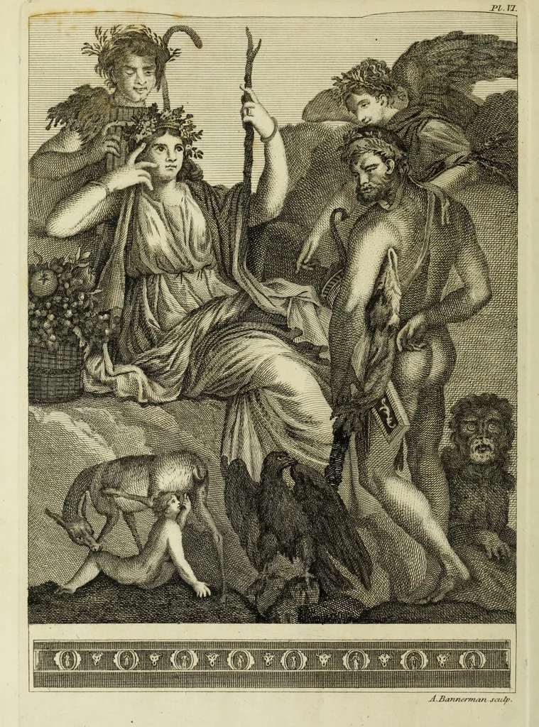 An illustration from The antiquities of Herculaneum, 1773, leaf 129