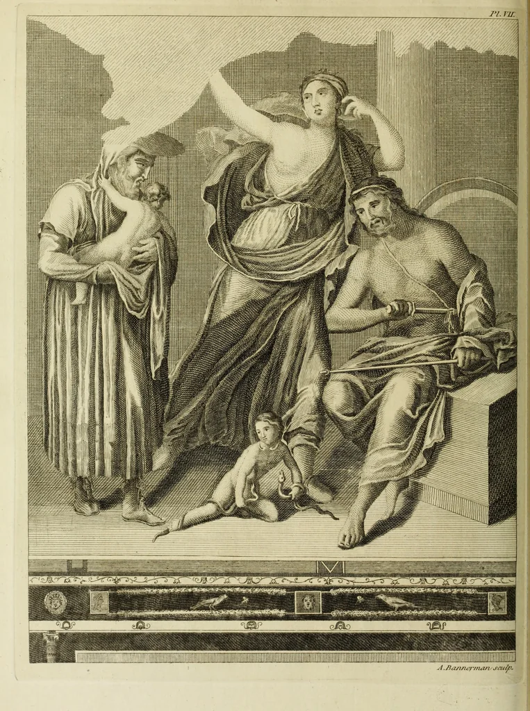 An illustration from The antiquities of Herculaneum, 1773, leaf 137