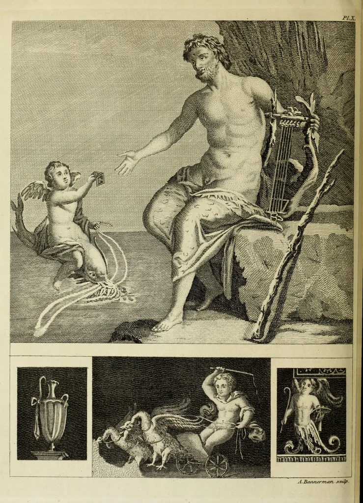 An illustration from The antiquities of Herculaneum, 1773, leaf 155