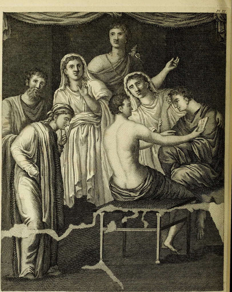 An illustration from The antiquities of Herculaneum, 1773, leaf 163
