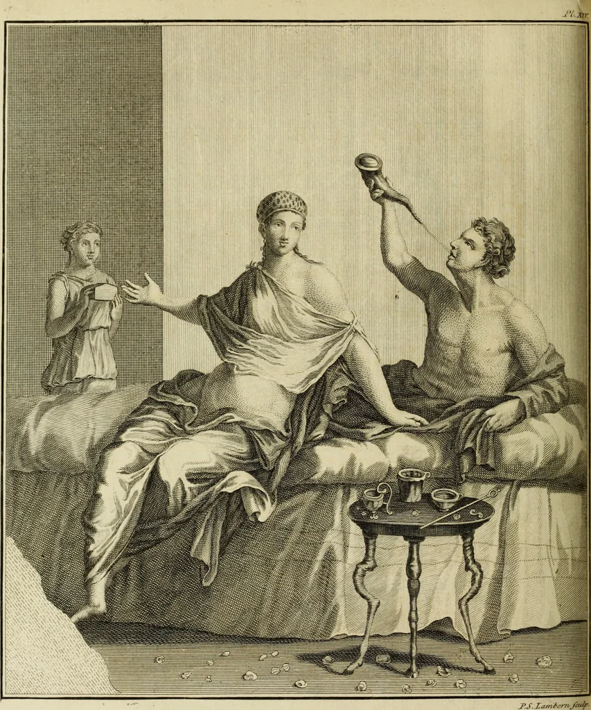 An illustration from The antiquities of Herculaneum, 1773, leaf 185
