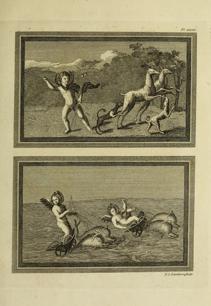 An illustration from The antiquities of Herculaneum, 1773, leaf 322