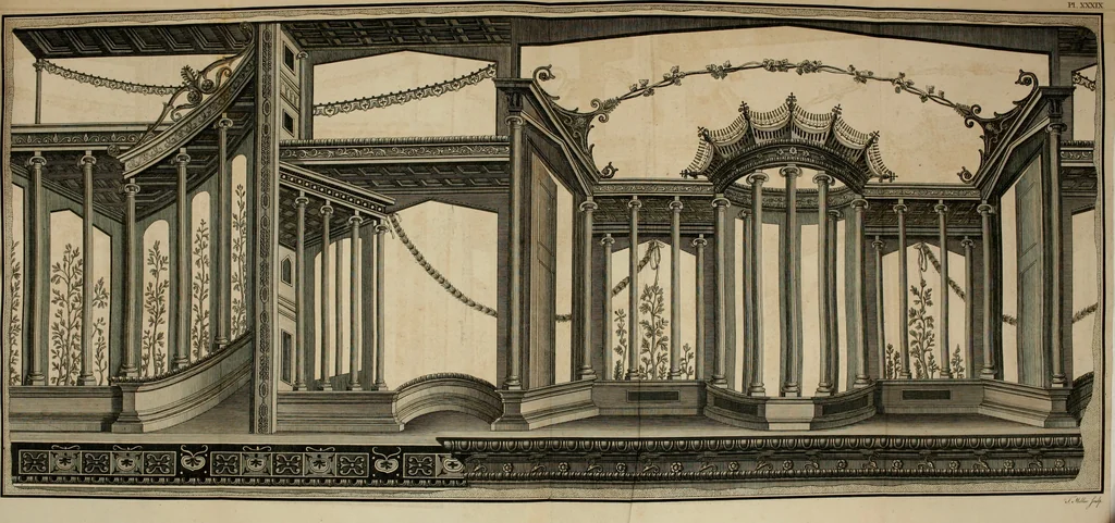 An illustration from The antiquities of Herculaneum, 1773, leaf 343
