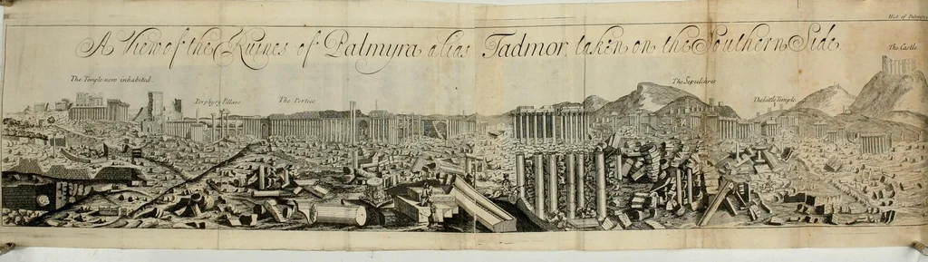 An illustration from The antiquities of Palmyra : containing the history of the city and its emperors from its foundation to the present time : with an appendix of critical observations on the names, religion, and government of the country, and a commentary on the inscriptions lately found there, 1696, leaf 58