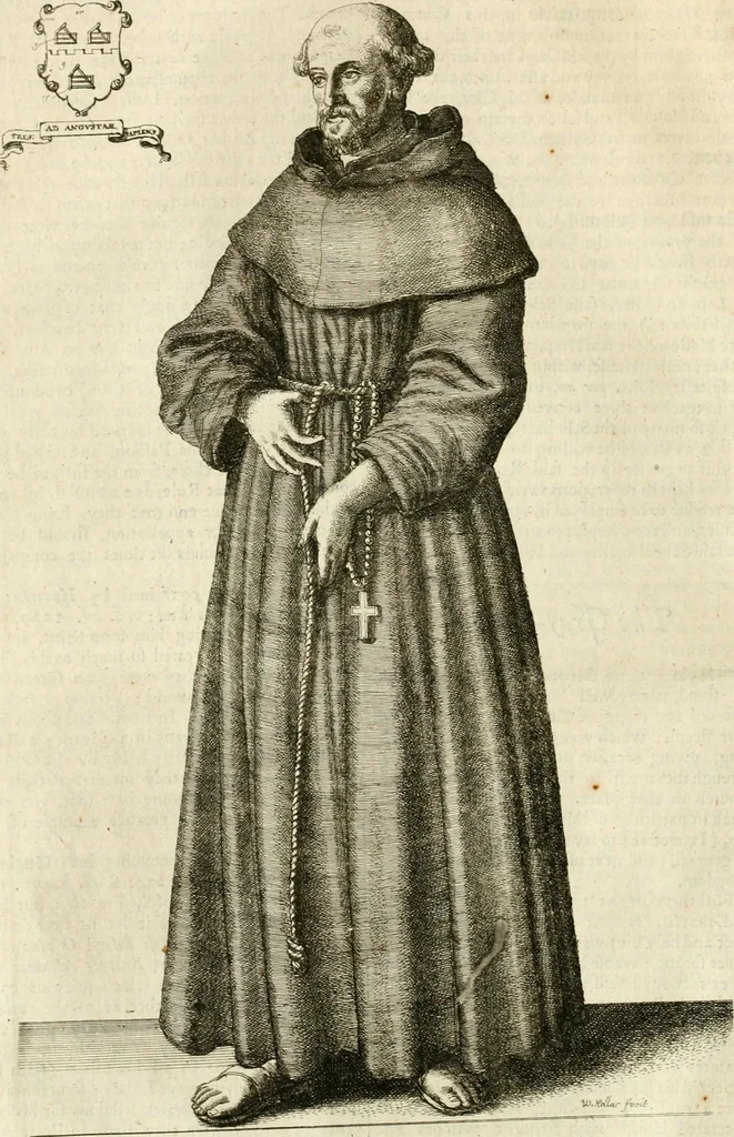 An illustration from The antiquities of Warwickshire illustrated : from records, leiger-books, manuscripts, charters, evidences, tombes, and armes : beautified with maps, prospects, and portraictures, 1656, leaf 147
