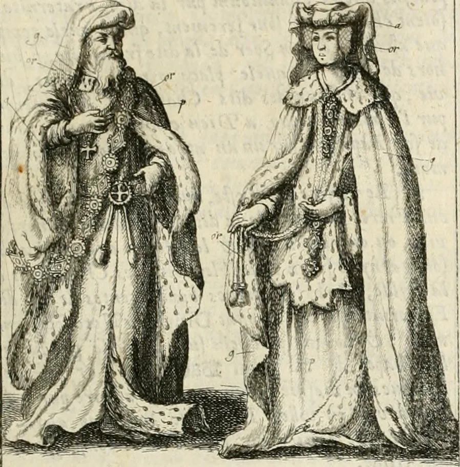 An illustration from The antiquities of Warwickshire illustrated : from records, leiger-books, manuscripts, charters, evidences, tombes, and armes : beautified with maps, prospects, and portraictures, 1656, leaf 154