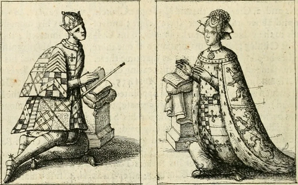 An illustration from The antiquities of Warwickshire illustrated : from records, leiger-books, manuscripts, charters, evidences, tombes, and armes : beautified with maps, prospects, and portraictures, 1656, leaf 319