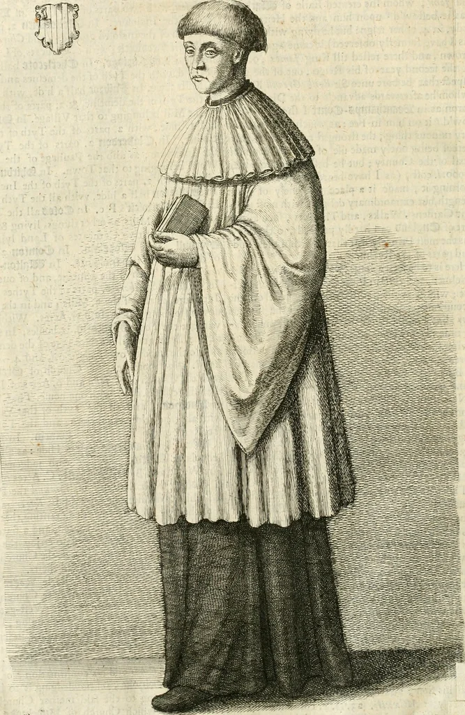 An illustration from The antiquities of Warwickshire illustrated : from records, leiger-books, manuscripts, charters, evidences, tombes, and armes : beautified with maps, prospects, and portraictures, 1656, leaf 333
