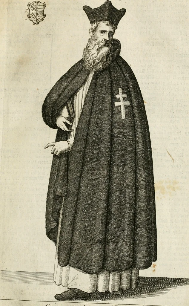 An illustration from The antiquities of Warwickshire illustrated : from records, leiger-books, manuscripts, charters, evidences, tombes, and armes : beautified with maps, prospects, and portraictures, 1656, leaf 352