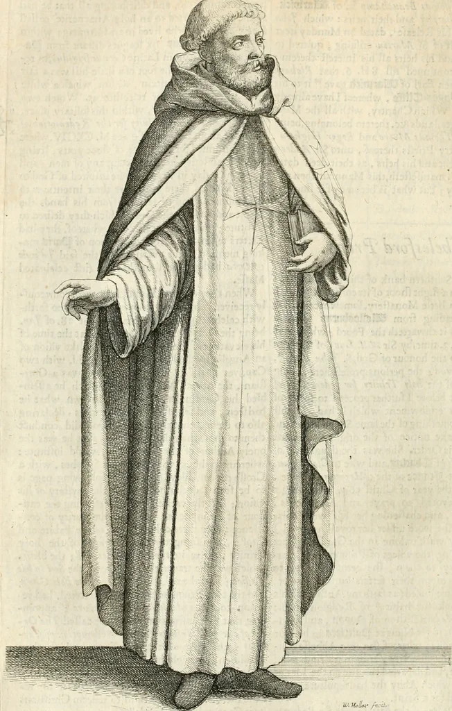 An illustration from The antiquities of Warwickshire illustrated : from records, leiger-books, manuscripts, charters, evidences, tombes, and armes : beautified with maps, prospects, and portraictures, 1656, leaf 385