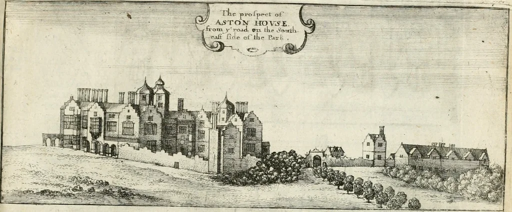 An illustration from The antiquities of Warwickshire illustrated : from records, leiger-books, manuscripts, charters, evidences, tombes, and armes : beautified with maps, prospects, and portraictures, 1656, leaf 630