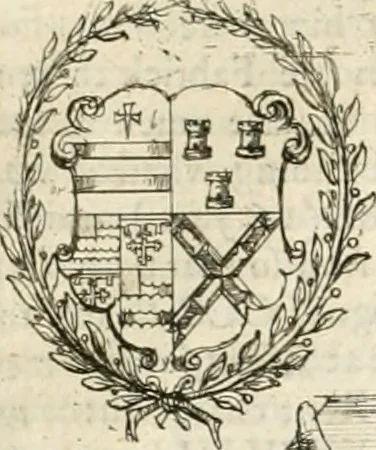 An illustration from The antiquities of Warwickshire illustrated : from records, leiger-books, manuscripts, charters, evidences, tombes, and armes : beautified with maps, prospects, and portraictures, 1656, leaf 631