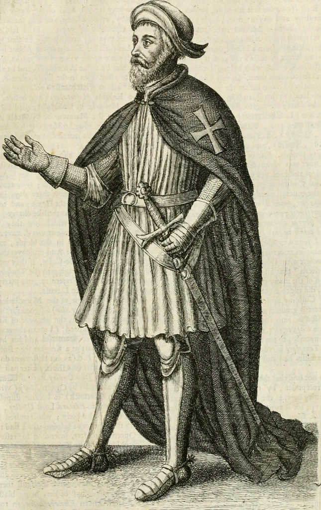 An illustration from The antiquities of Warwickshire illustrated : from records, leiger-books, manuscripts, charters, evidences, tombes, and armes : beautified with maps, prospects, and portraictures, 1656, leaf 698