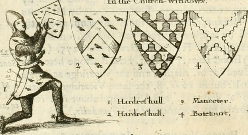 An illustration from The antiquities of Warwickshire illustrated : from records, leiger-books, manuscripts, charters, evidences, tombes, and armes : beautified with maps, prospects, and portraictures, 1656, leaf 749