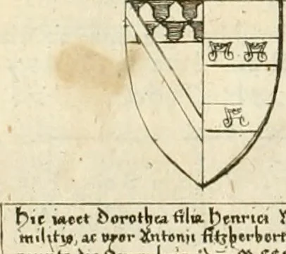 An illustration from The antiquities of Warwickshire illustrated : from records, leiger-books, manuscripts, charters, evidences, tombes, and armes : beautified with maps, prospects, and portraictures, 1656, leaf 759