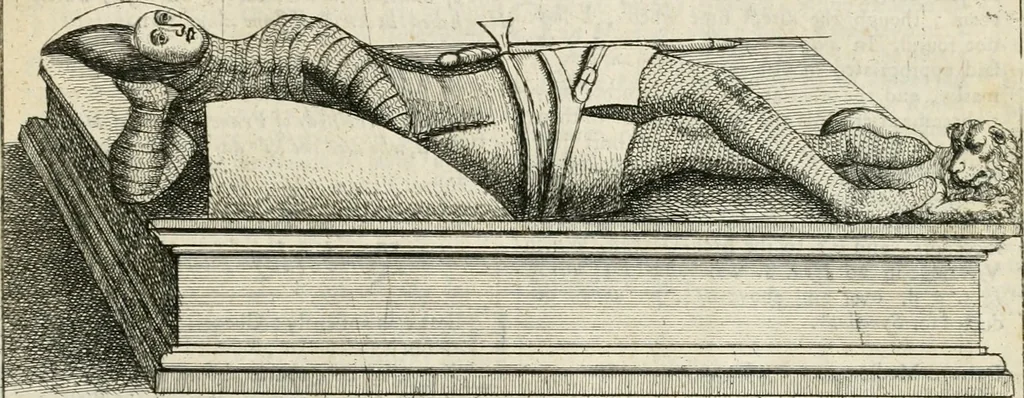 An illustration from The antiquities of Warwickshire illustrated : from records, leiger-books, manuscripts, charters, evidences, tombes, and armes : beautified with maps, prospects, and portraictures, 1656, leaf 764