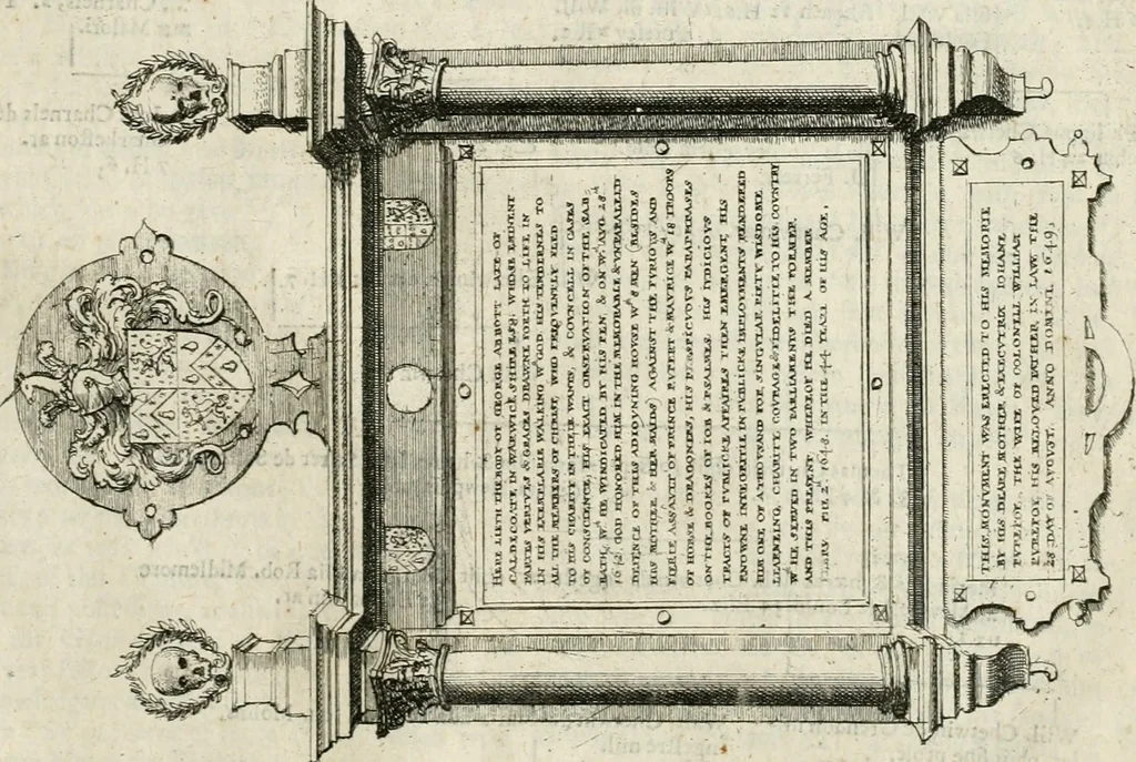 An illustration from The antiquities of Warwickshire illustrated : from records, leiger-books, manuscripts, charters, evidences, tombes, and armes : beautified with maps, prospects, and portraictures, 1656, leaf 792